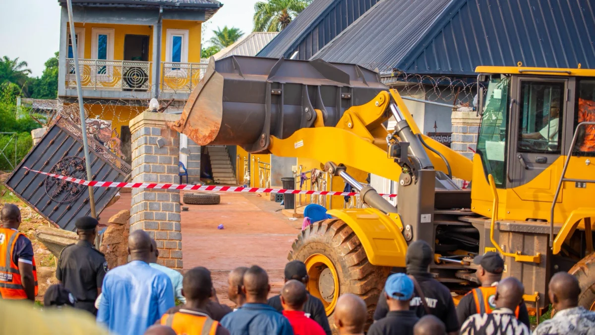 Suspected Ritualist Buildings Demolished, Another Sealed in Edo